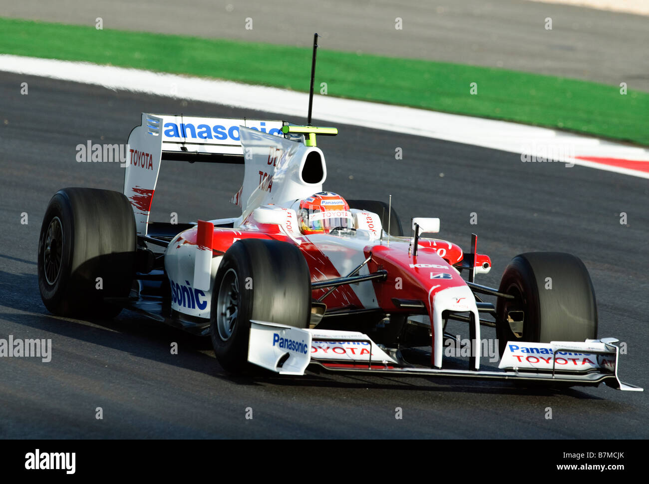 Timo GLOCK Testdrives der Toyota TF 109 Formel1 Auto im Januar 2009 Stockfoto