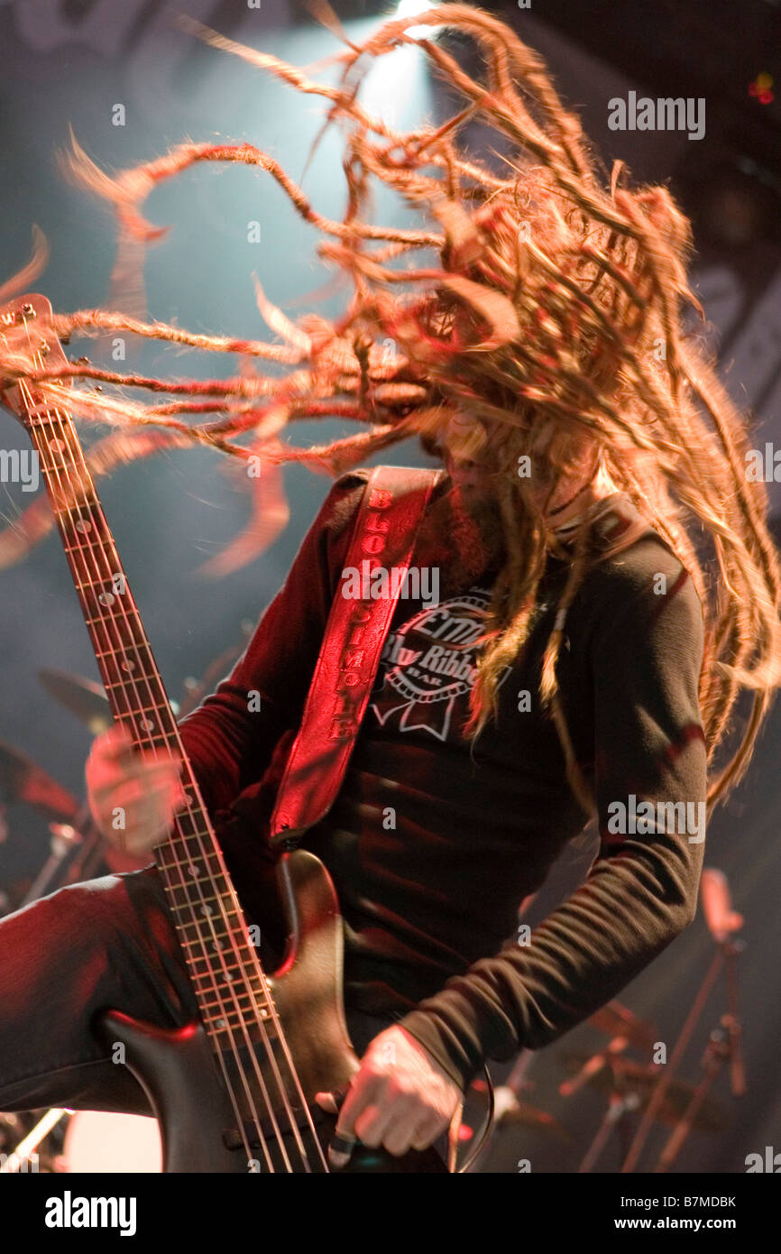 Rock-Musik auf dem Download Festival das größte UKs heavy-Rock-festival Stockfoto