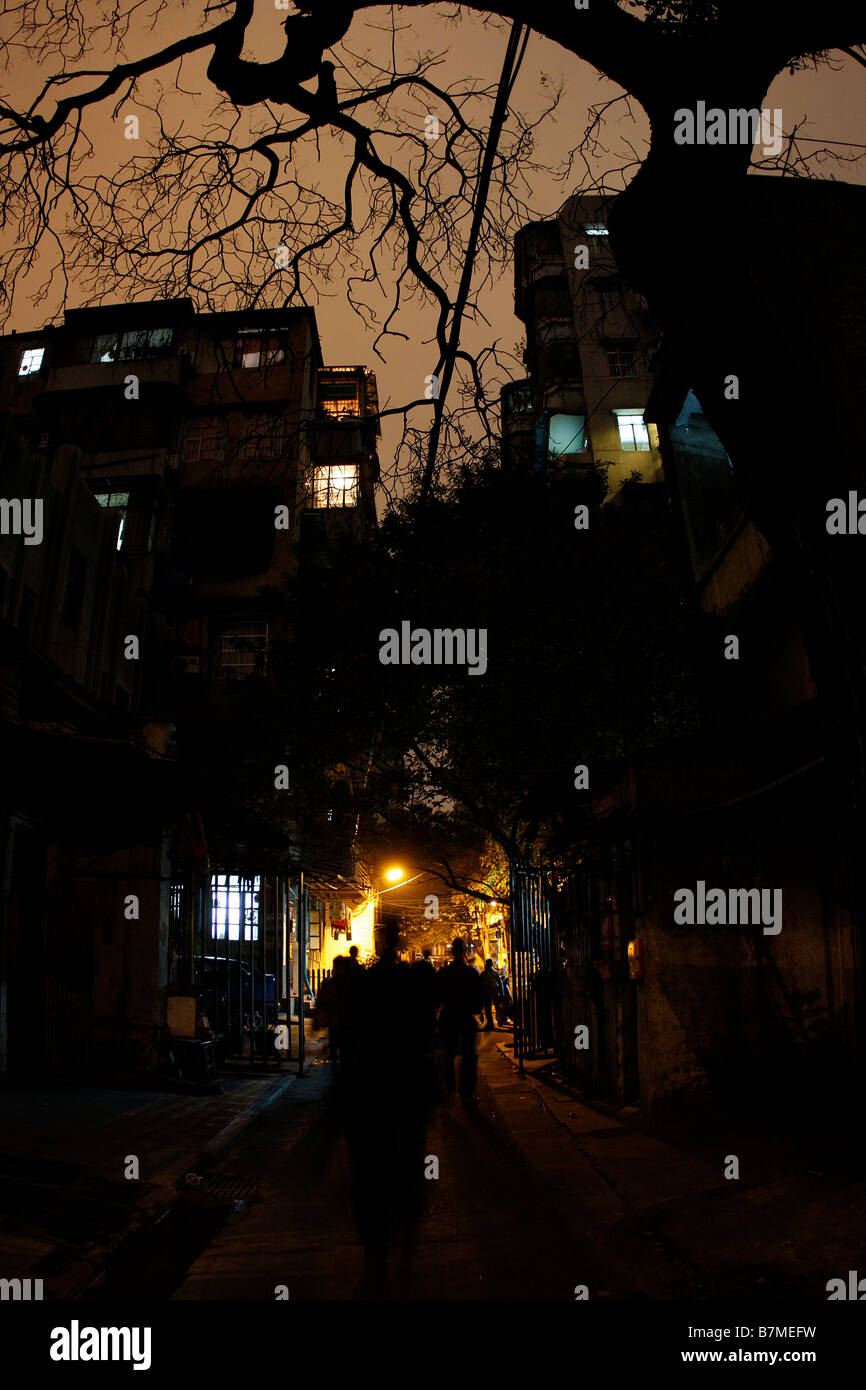Am Abend Nightscape im chinesischen Viertel Stockfoto