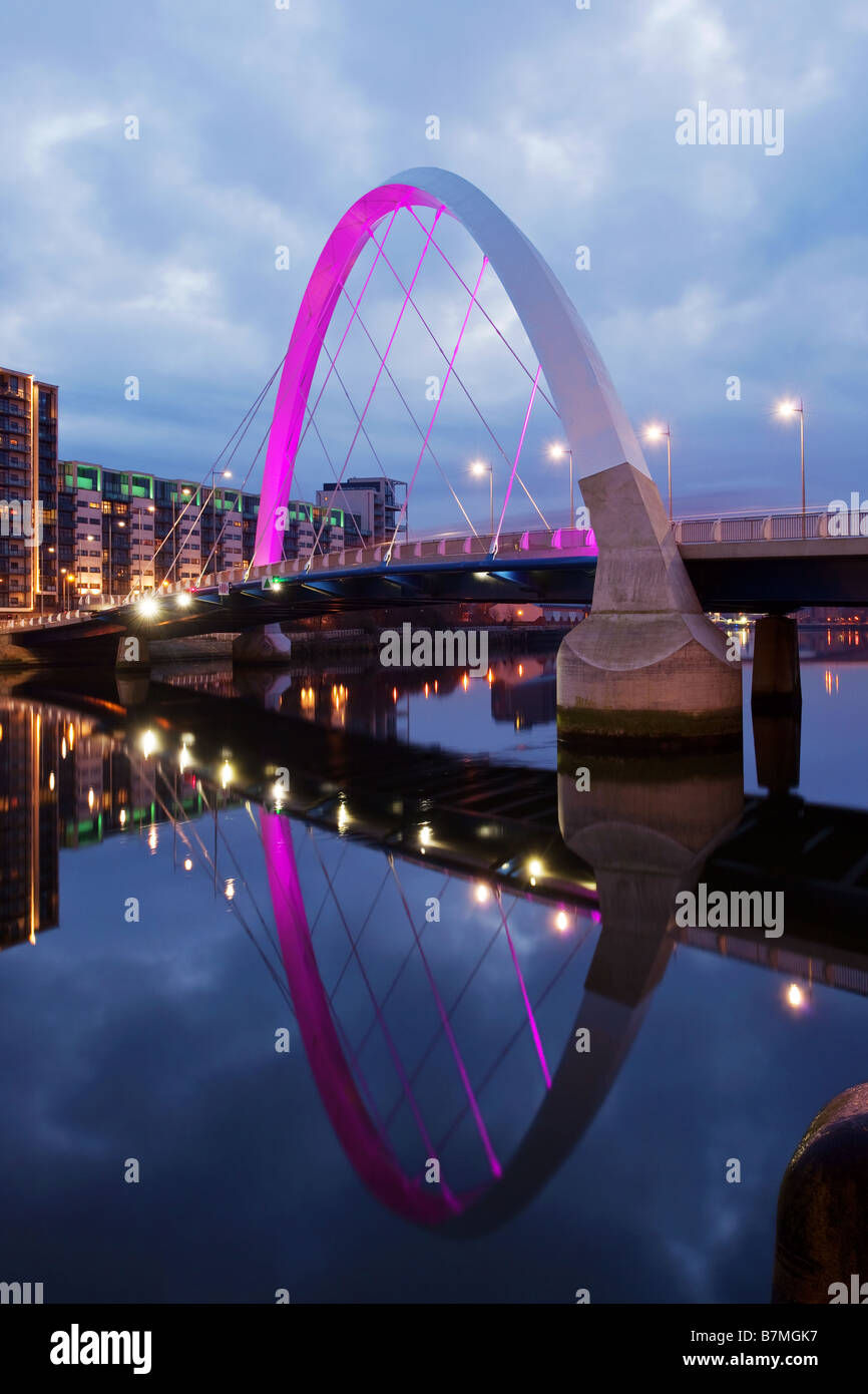 Finnieston Brücke zuzukneifen überbrücken Clyde Glasgow Stockfoto