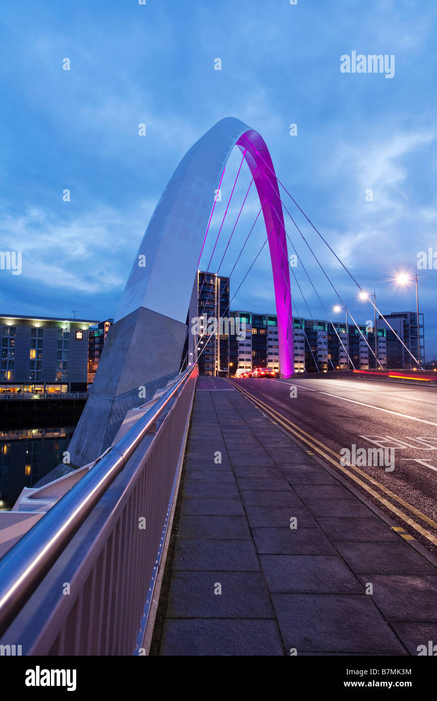 Finnieston Brücke zuzukneifen überbrücken Clyde Glasgow Stockfoto
