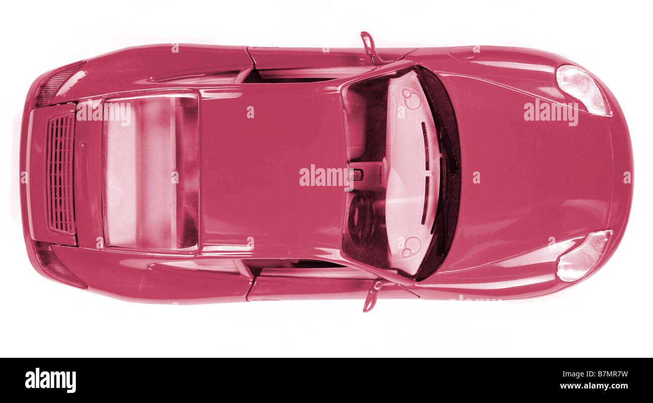 Ansicht der ein tolles Auto, isoliert auf weiss Stockfoto
