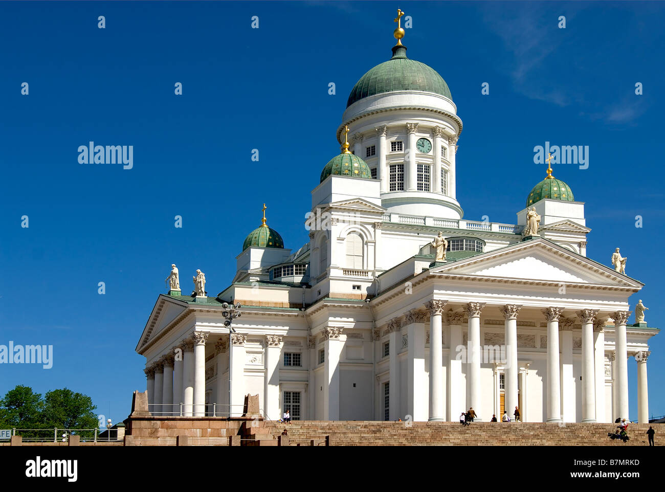 Die Tuomiokirkko-Kathedrale von Helsinki, Finnland Stockfoto