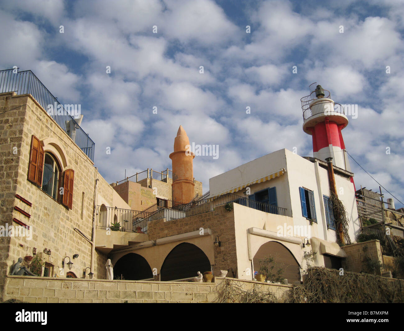 Markante Architektur in Old Jaffa Israel Stockfoto