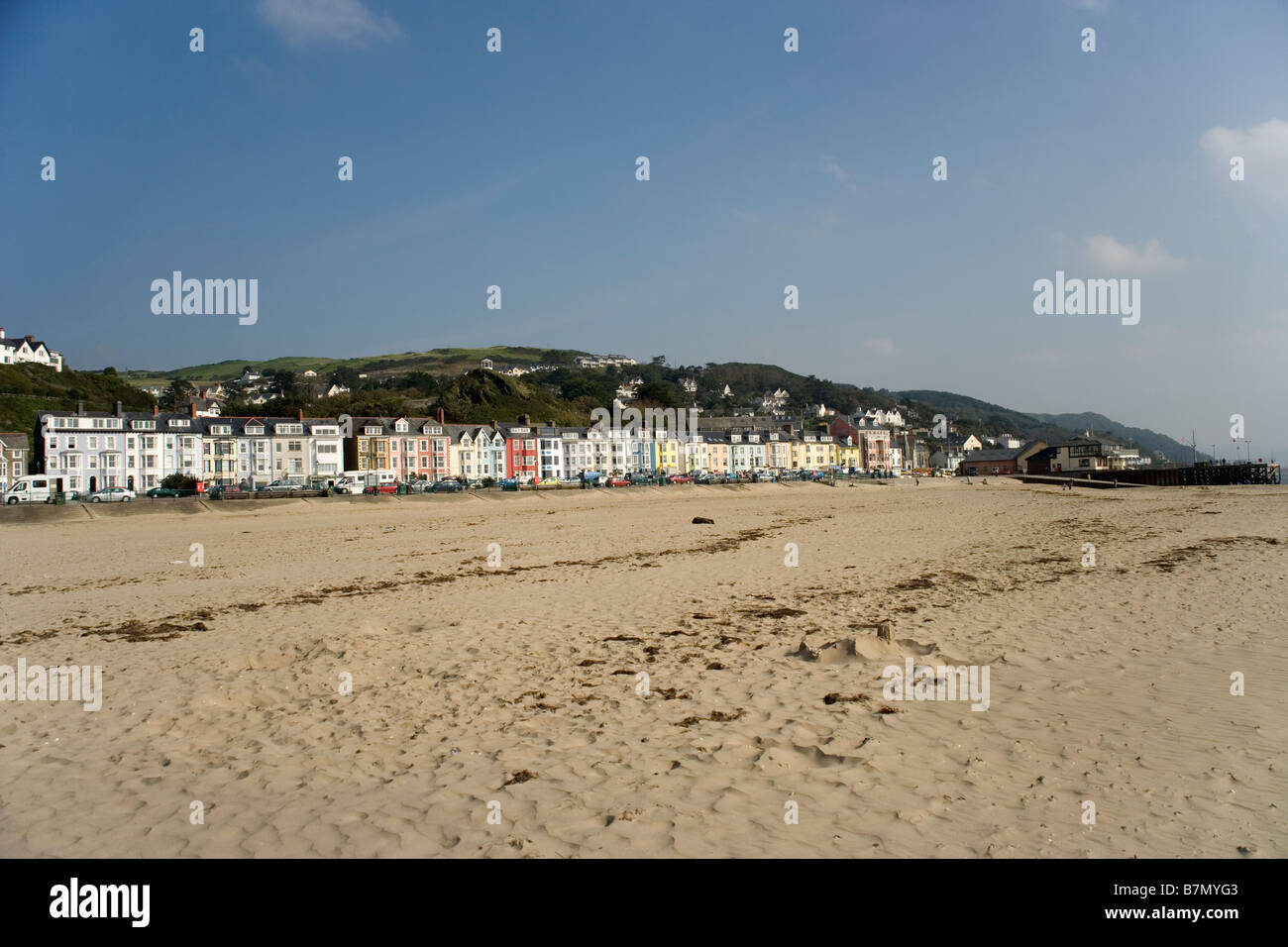 Der Strand von Aberdovey, Aberdyfi, Gwynedd, Nordwales Stockfoto