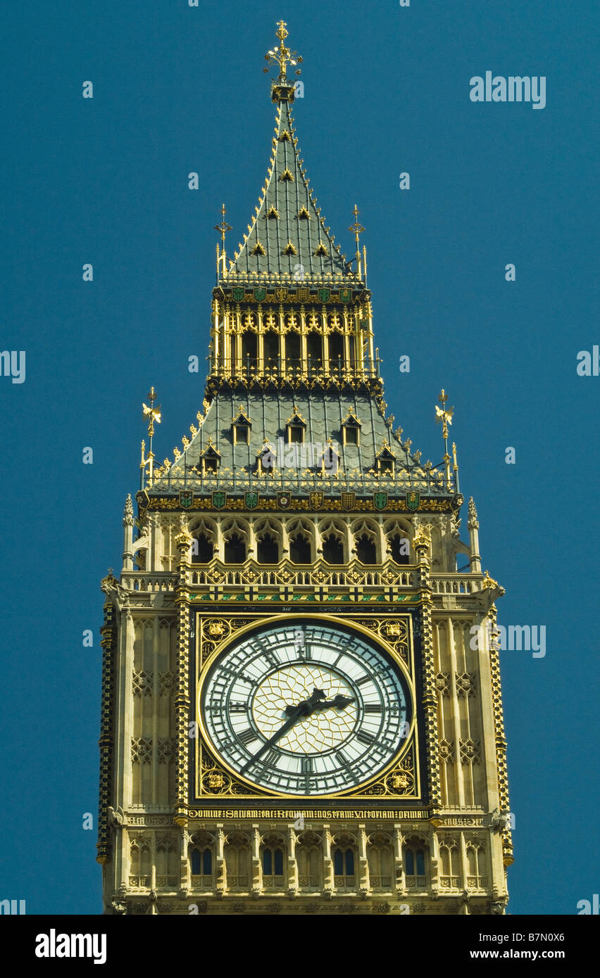 Big Ben Clock Tower Nahaufnahme Houses of Parliament in der City of London Stockfoto