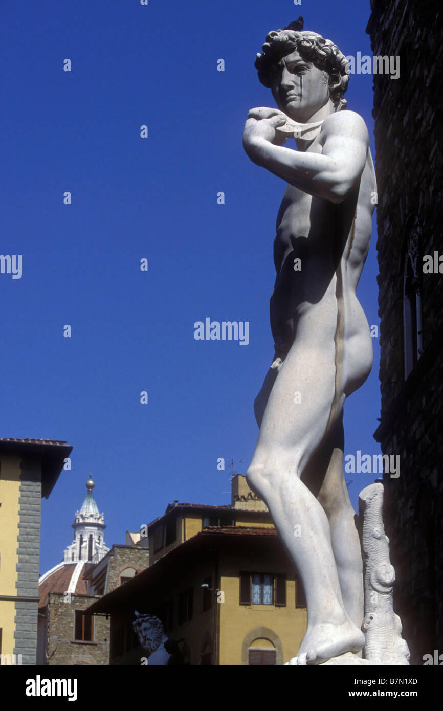 Statue des David, Florenz, Italien, Europa Stockfoto