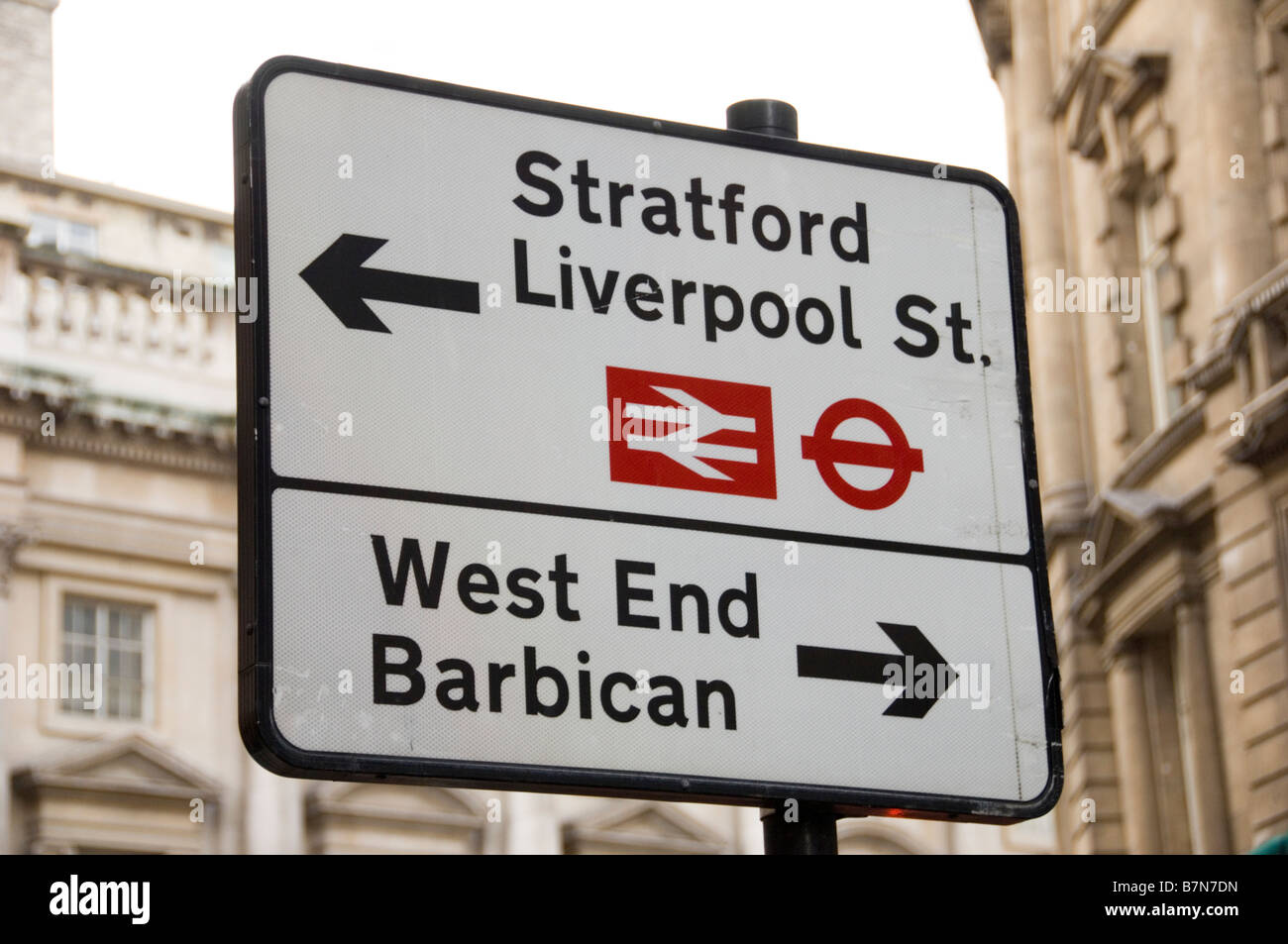 City of London Road Sign, London, England, UK Stockfoto