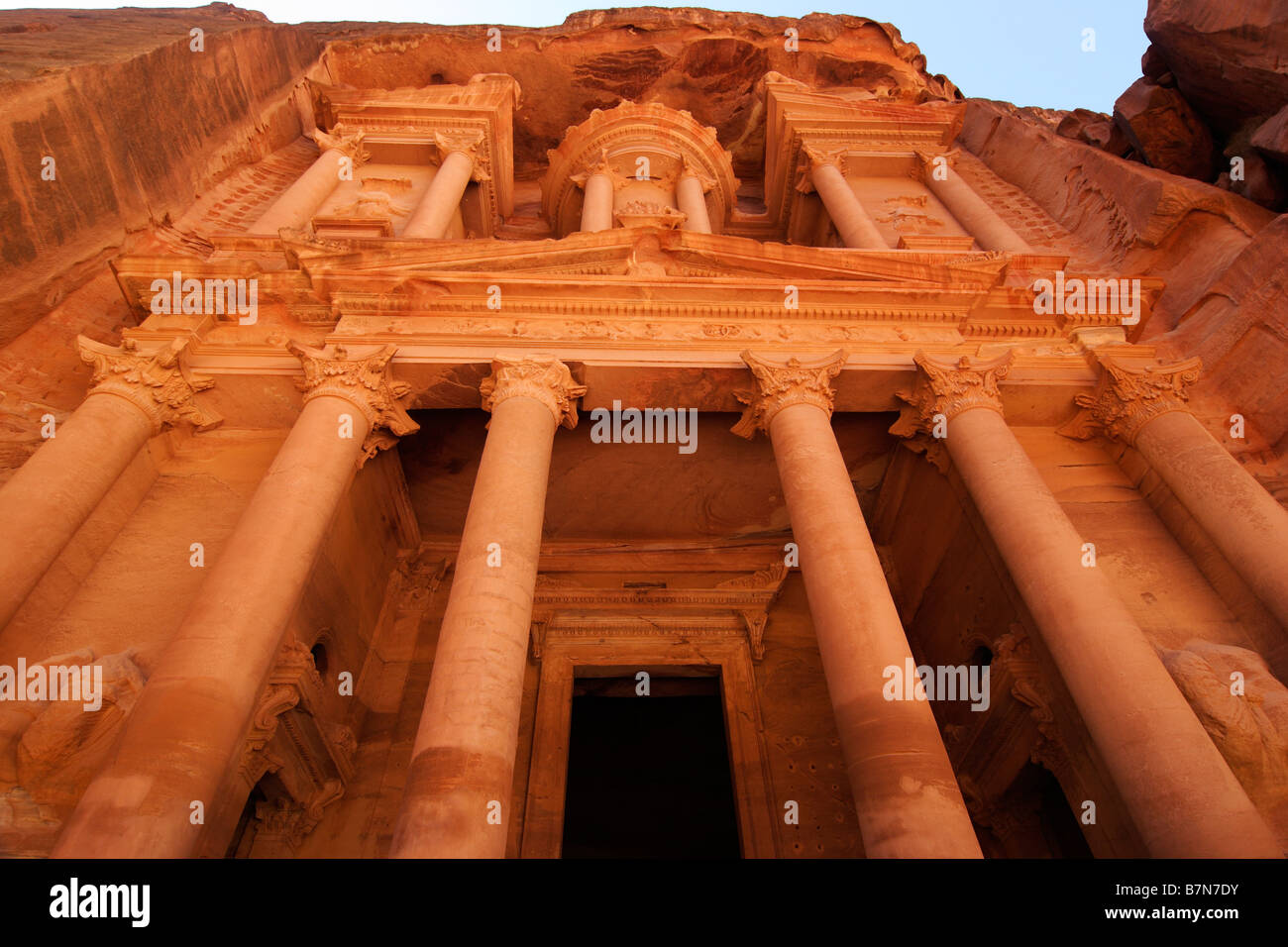 Petra, Jordanien, Nahost, Finanzministerium, Indiana, Jones, und Letzteres, Crus, Tempel, Nabatäisch, Archäologie, Archäologie Stockfoto