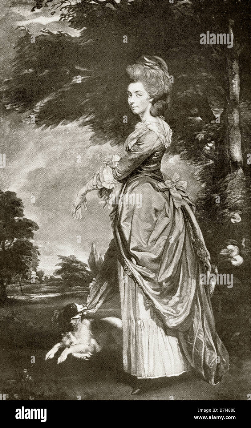 Maria Amelia "Emily Maria' Cecil, Marchesa von Salisbury, 1750 - 1835. Englischer Aristokrat, Tory politische Gastgeberin und Sportlerin. Stockfoto