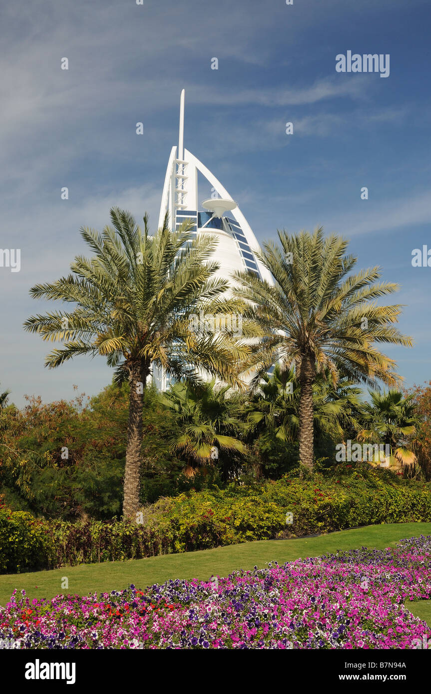 Burj Al Arab Hotel in Dubai Stockfoto