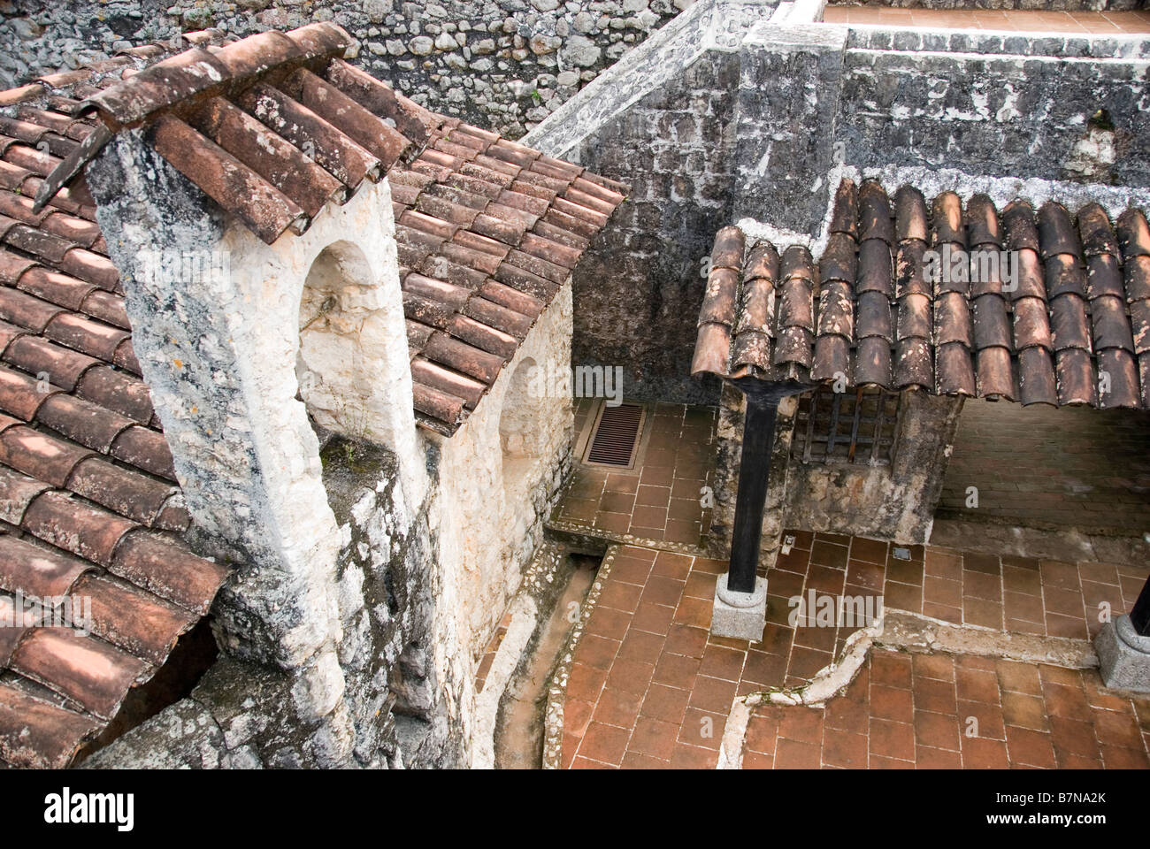 Burg von San Felipe de Lara auf See Izabal, Guatemala. Stockfoto