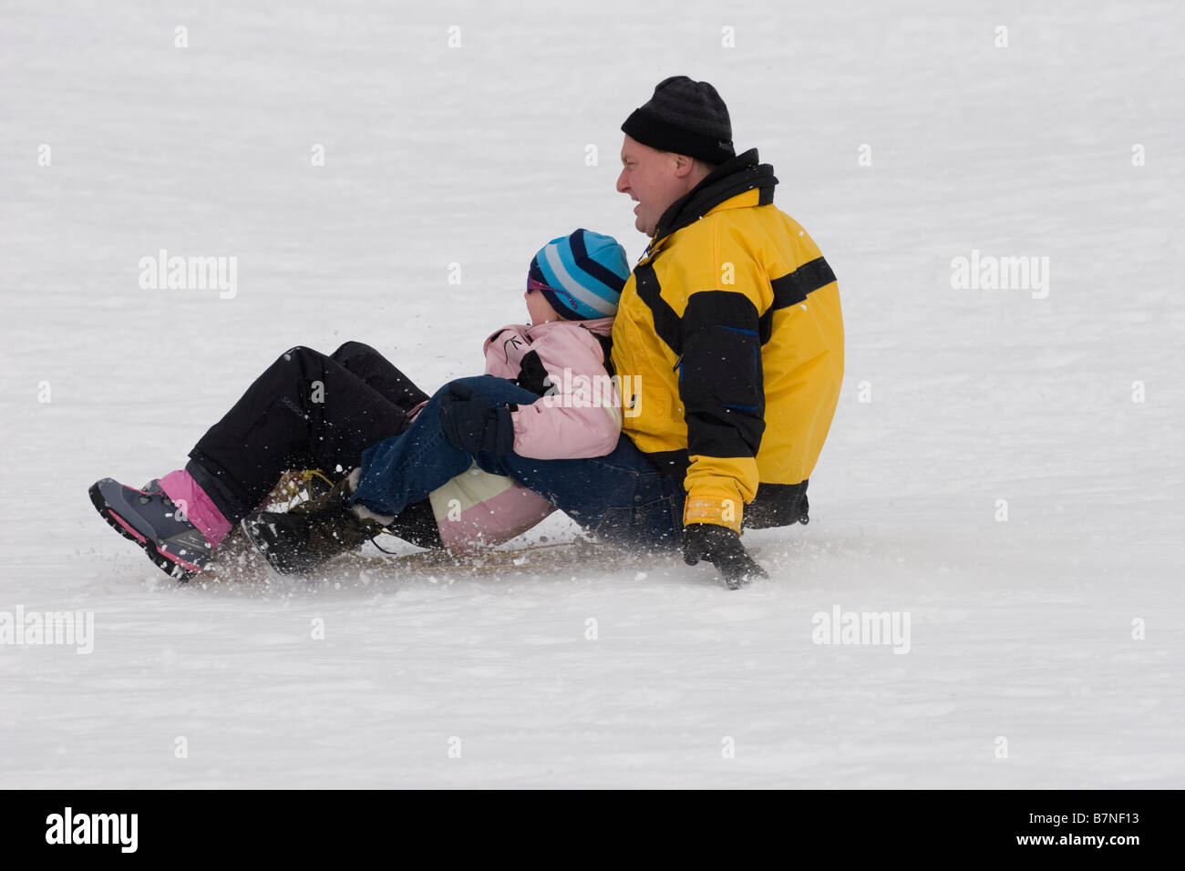 Rodeln - Riverdale Park - Toronto - Kanada Stockfoto