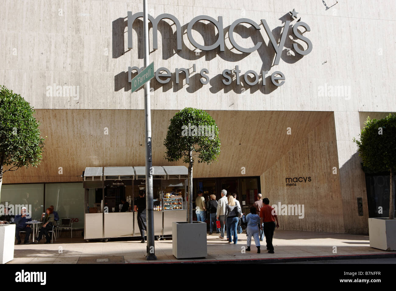 Menschen, Macy's der Männer zu speichern. San Francisco, Kalifornien, USA. Stockfoto