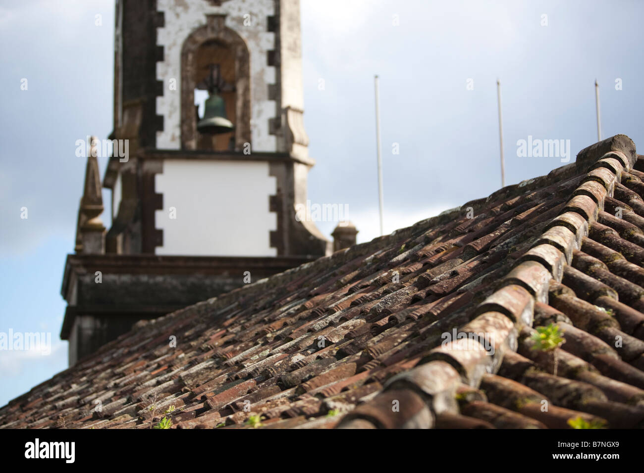 Alte Kirche (Iglesia de San Blas) in Mazo, La Palma, Kanarische Inseln. [für nur zur redaktionellen Verwendung] Stockfoto