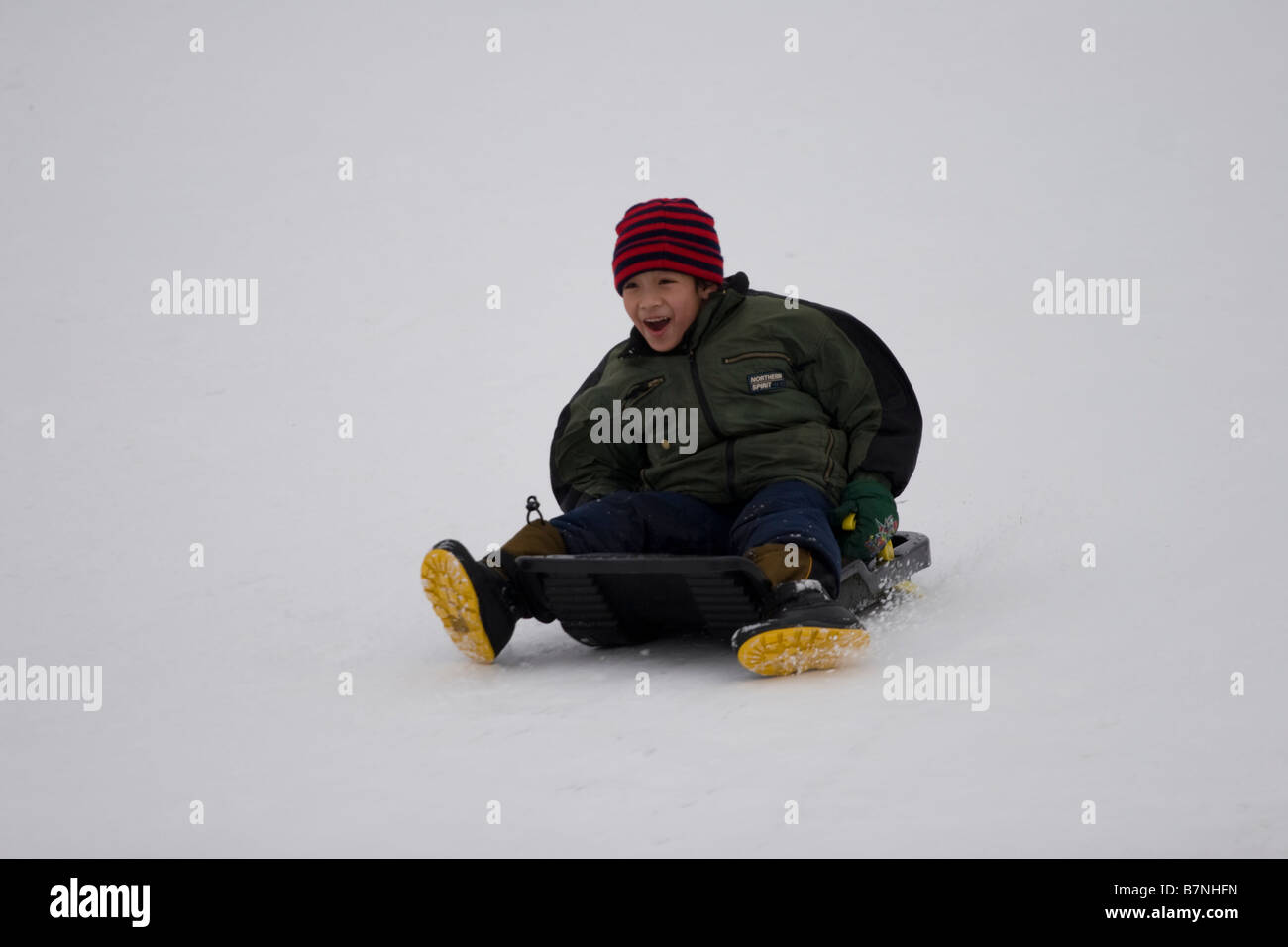 Rodeln - Riverdale Park - Toronto - Kanada Stockfoto