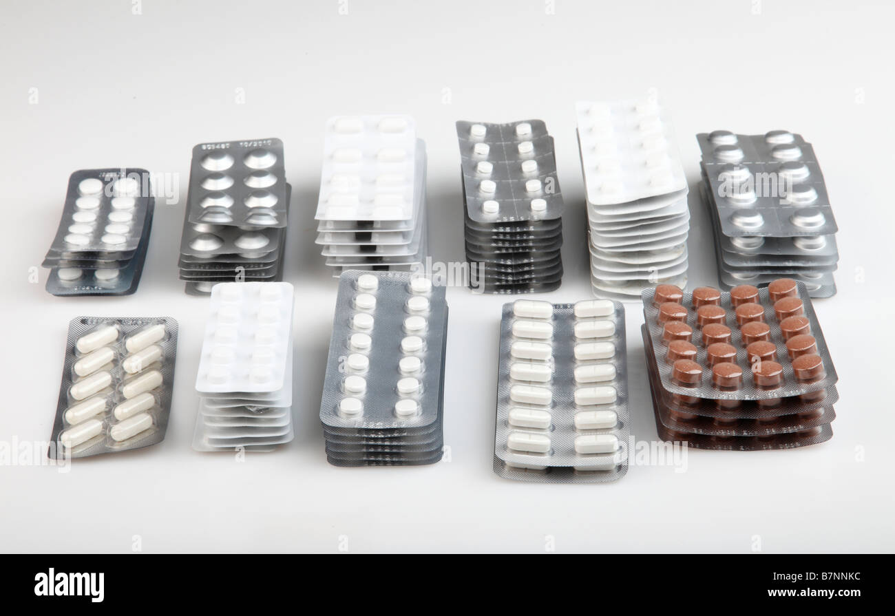 Ablaufdatum für Arzneimittel Stockfoto