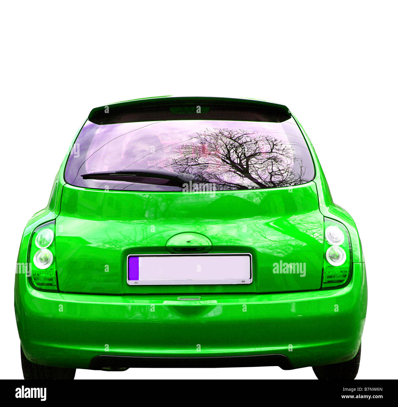 Tolles Auto, isoliert auf weiss Stockfoto