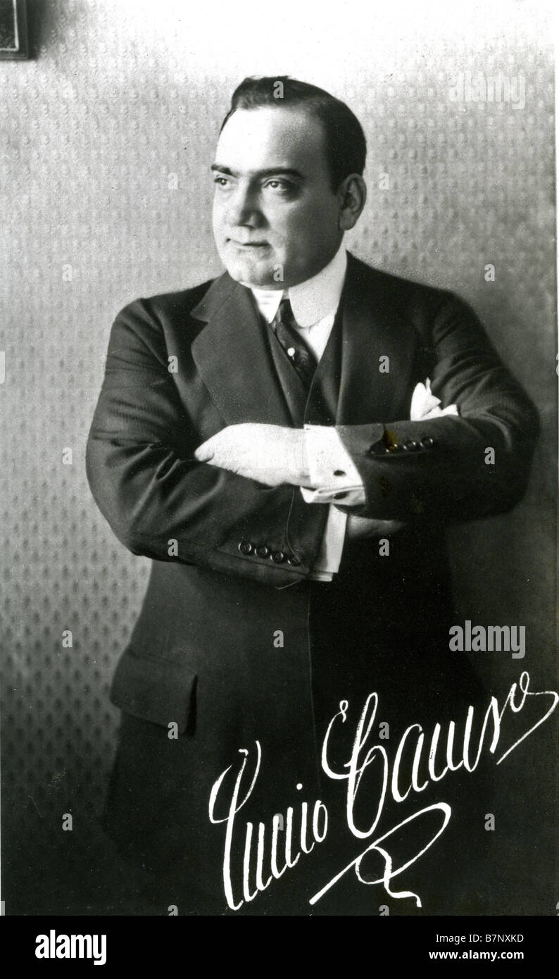 ENRICO CARUSO italienische Tenor 18731921 Stockfotografie Alamy