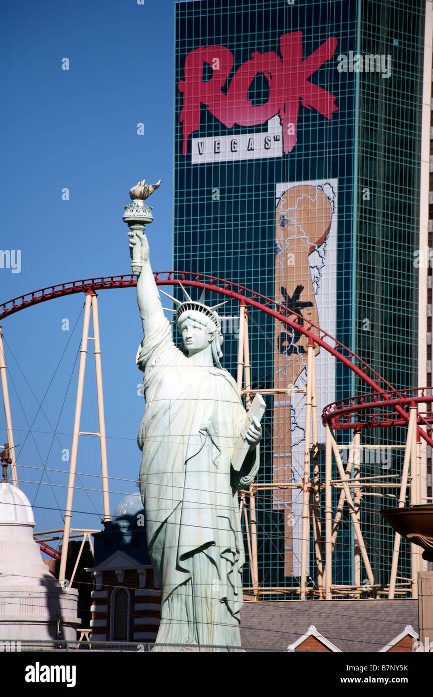 New York New York Hotel Las Vegas Stockfoto
