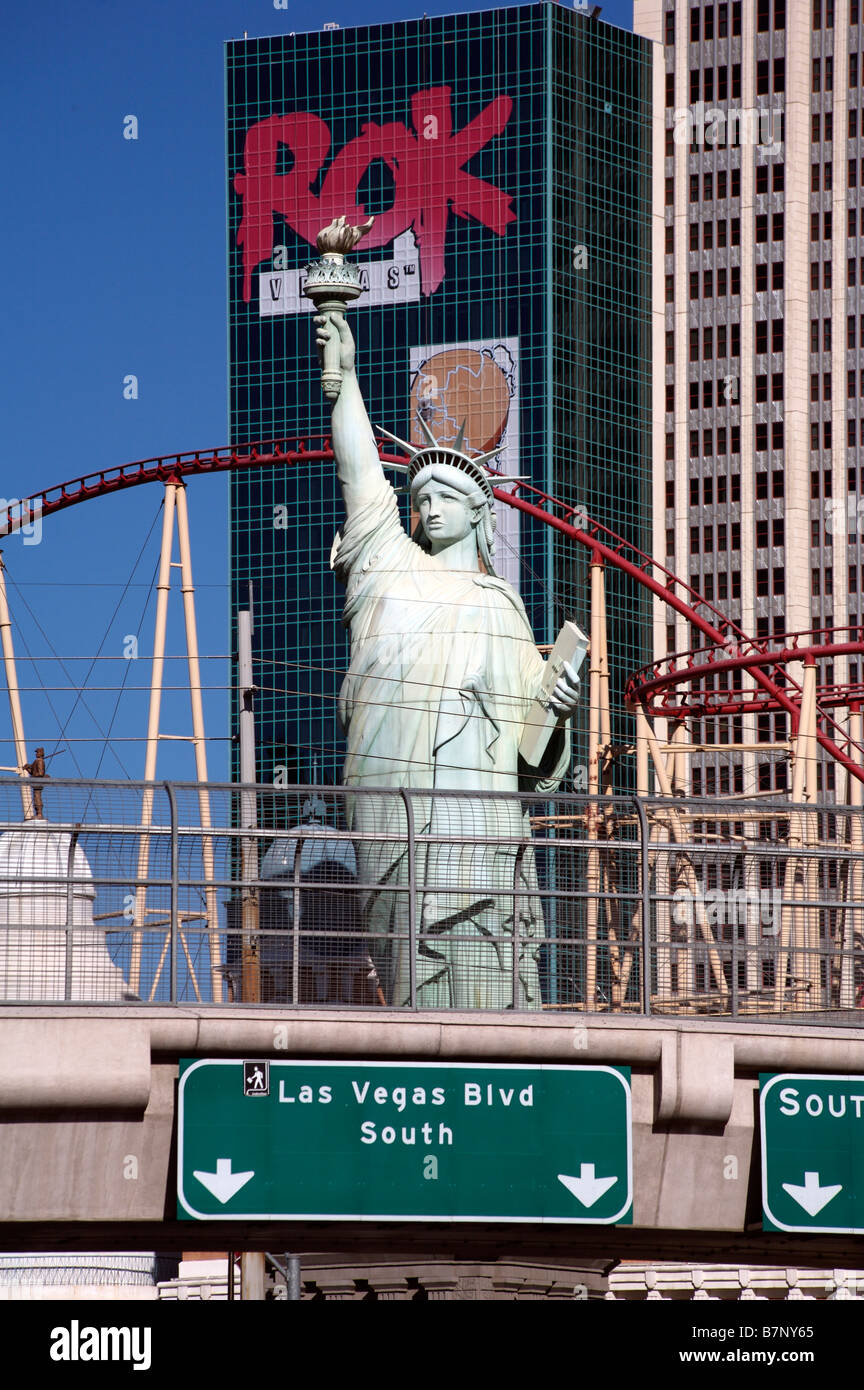 New York New York Hotel Las Vegas Stockfoto