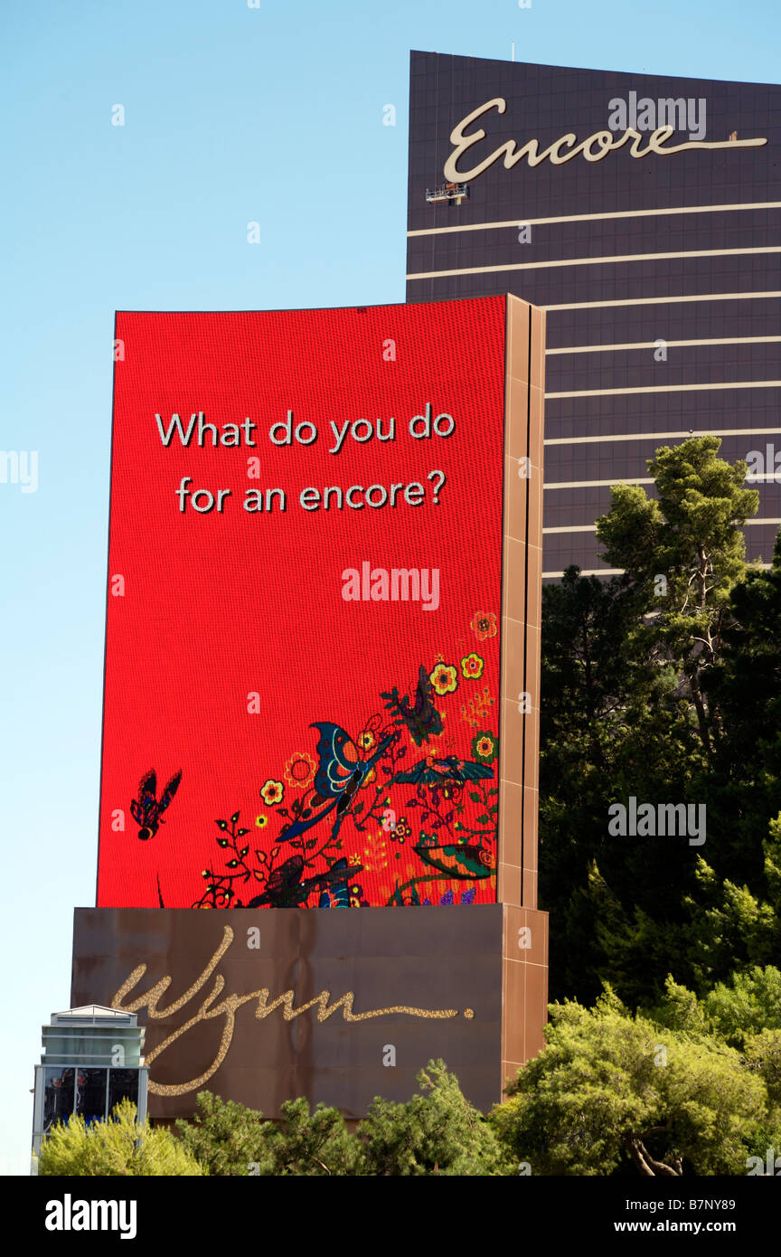 Wynn und Encore Hotels Las Vegas Stockfoto