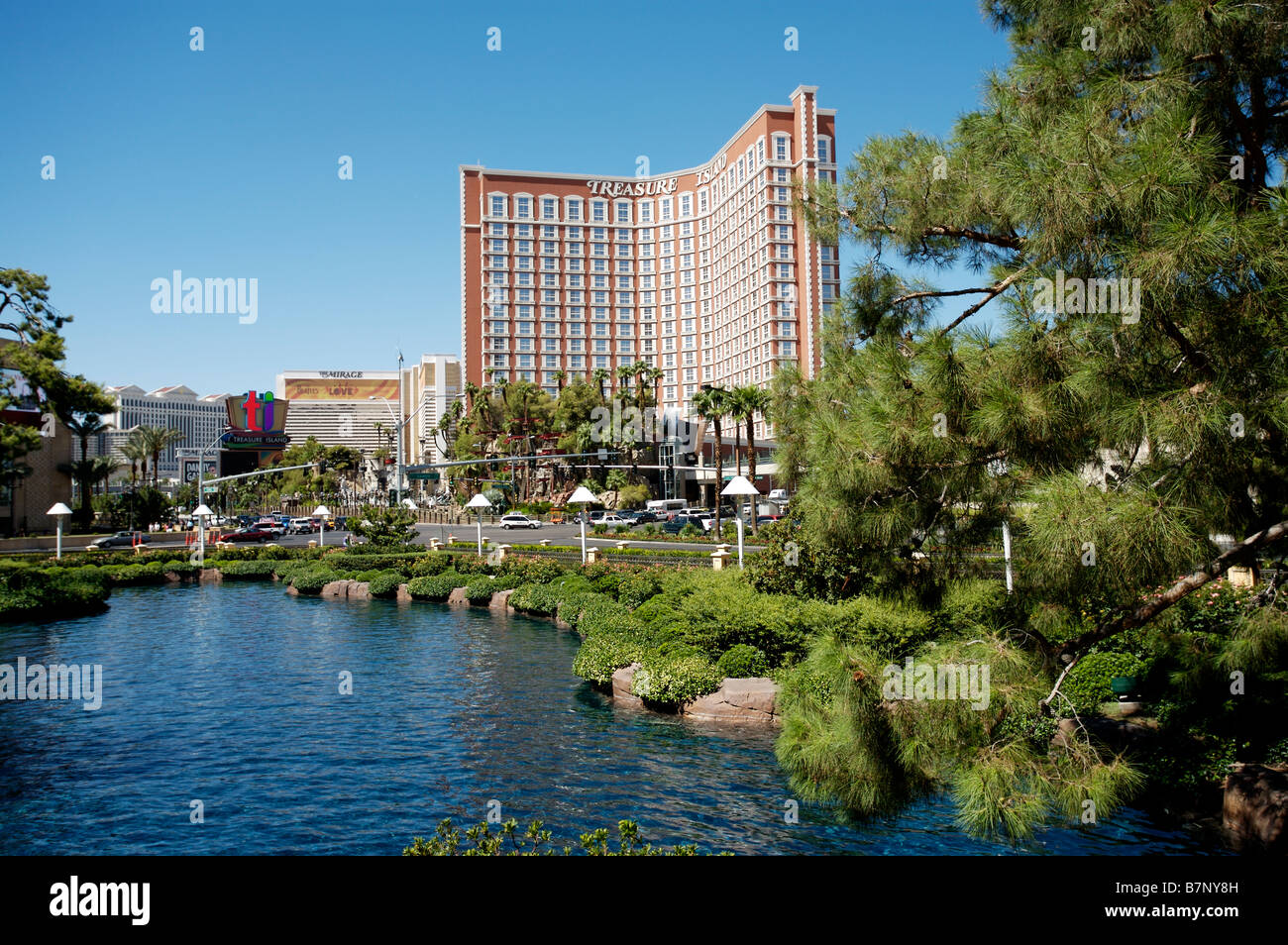 Treasure Island Hotel Las Vegas Stockfoto