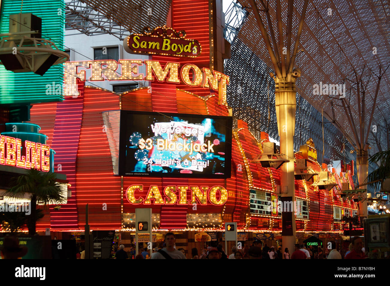 Fremont Street Las Vegas Stockfoto