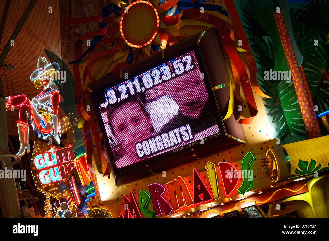 Fremont Street Las Vegas Stockfoto
