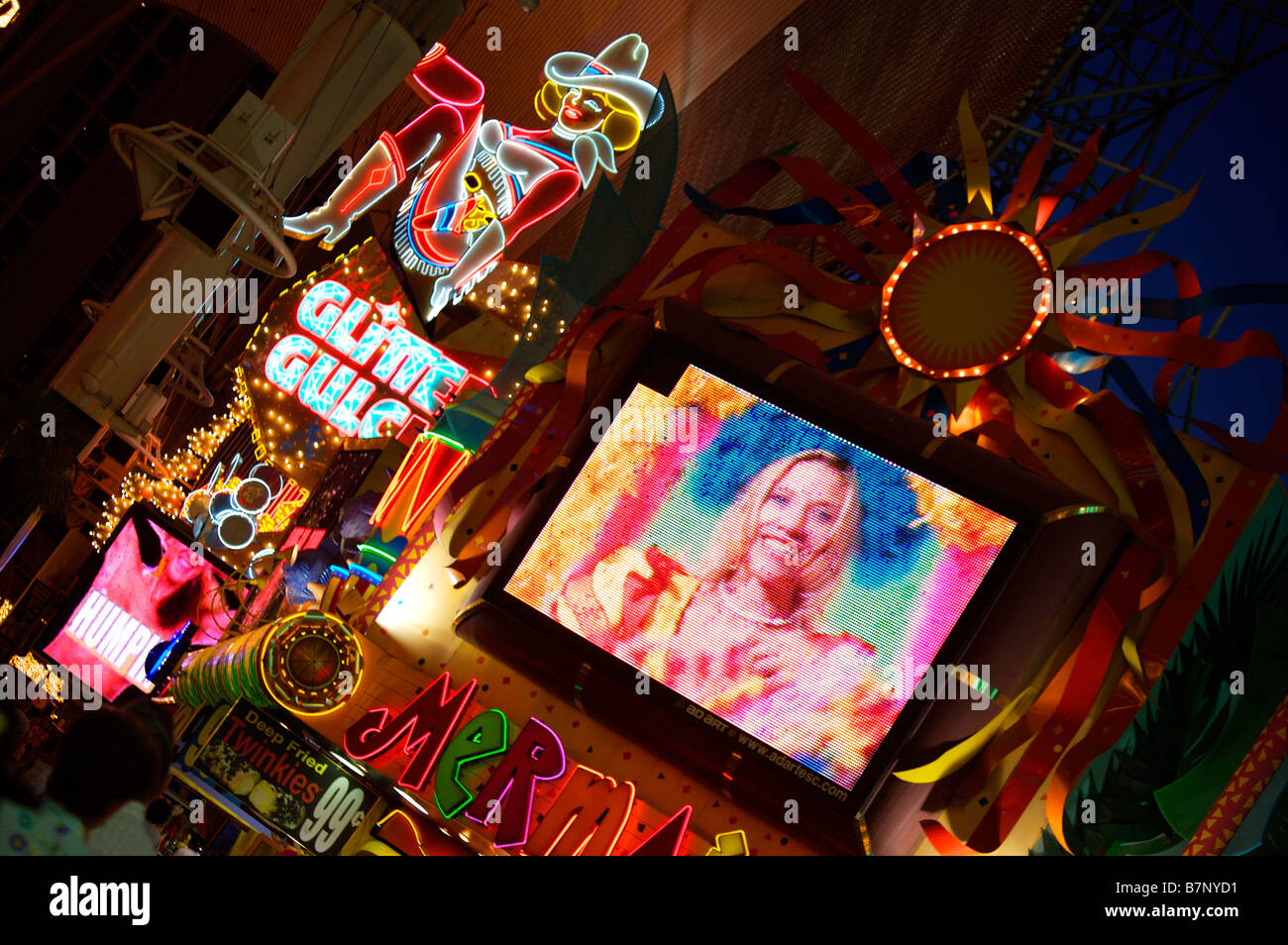 Fremont Street Las Vegas Stockfoto