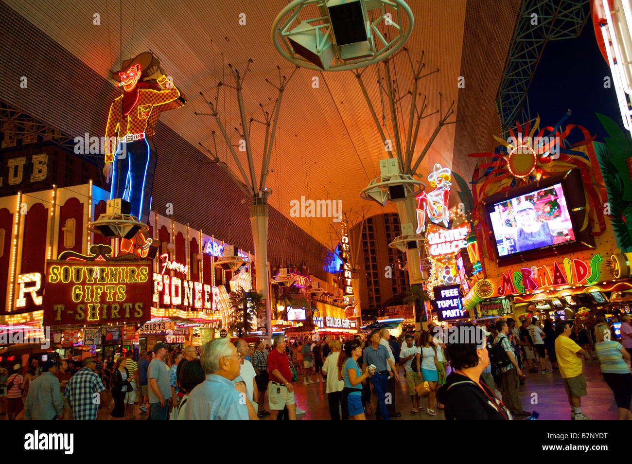 Fremont Street Las Vegas Stockfoto