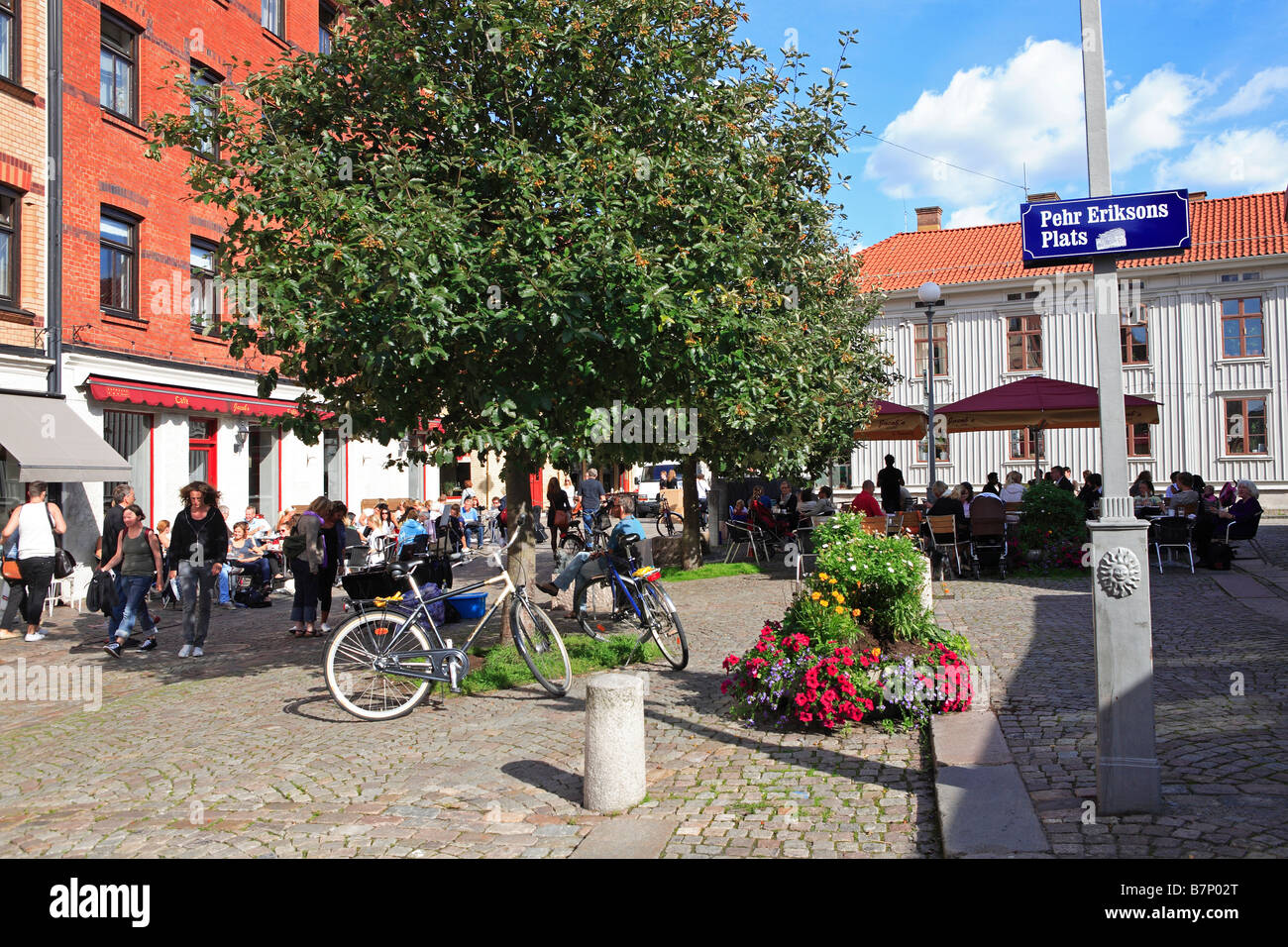 Schweden, Göteborg, Gamla Haga Stockfoto