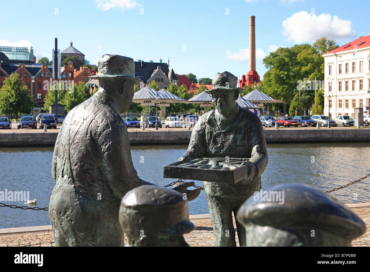 Schweden, Göteborg, Feskekorka Fischmarkt Stockfoto