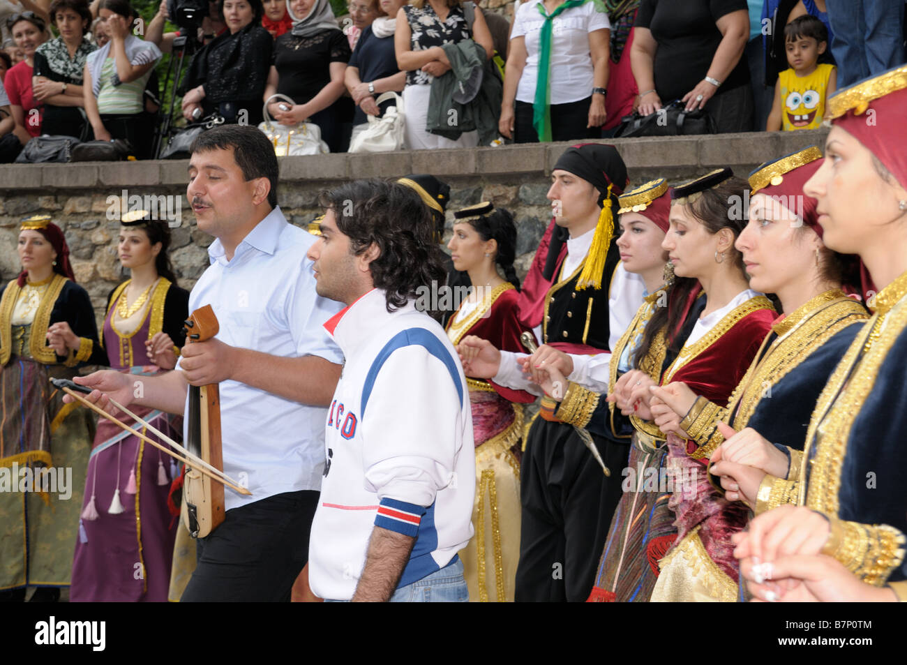 Griechische Feier in Sumela-Kloster in der Nähe von Trabzon, Türkei Stockfoto