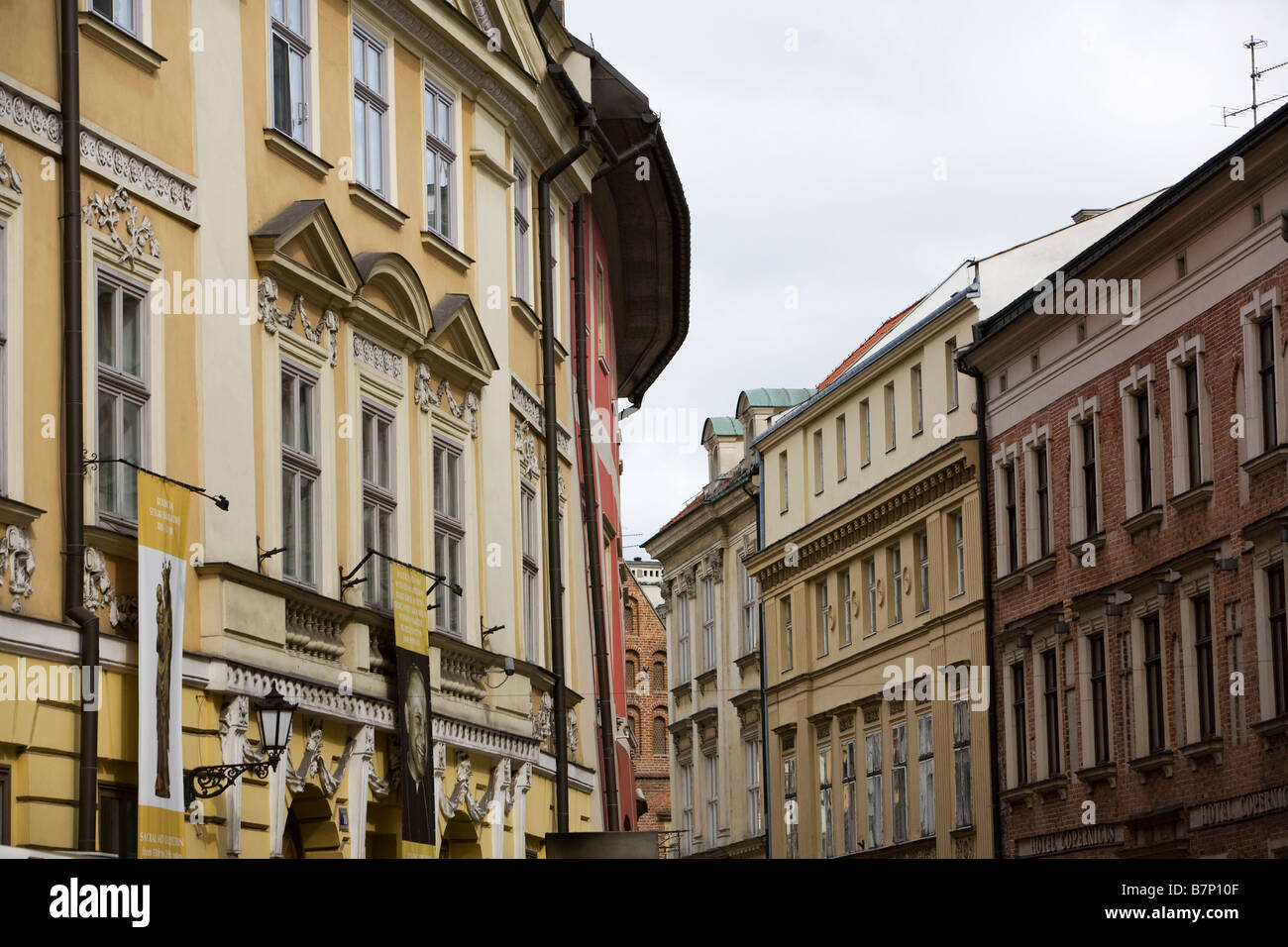 Altbauten in Krakau, Polen Stockfoto