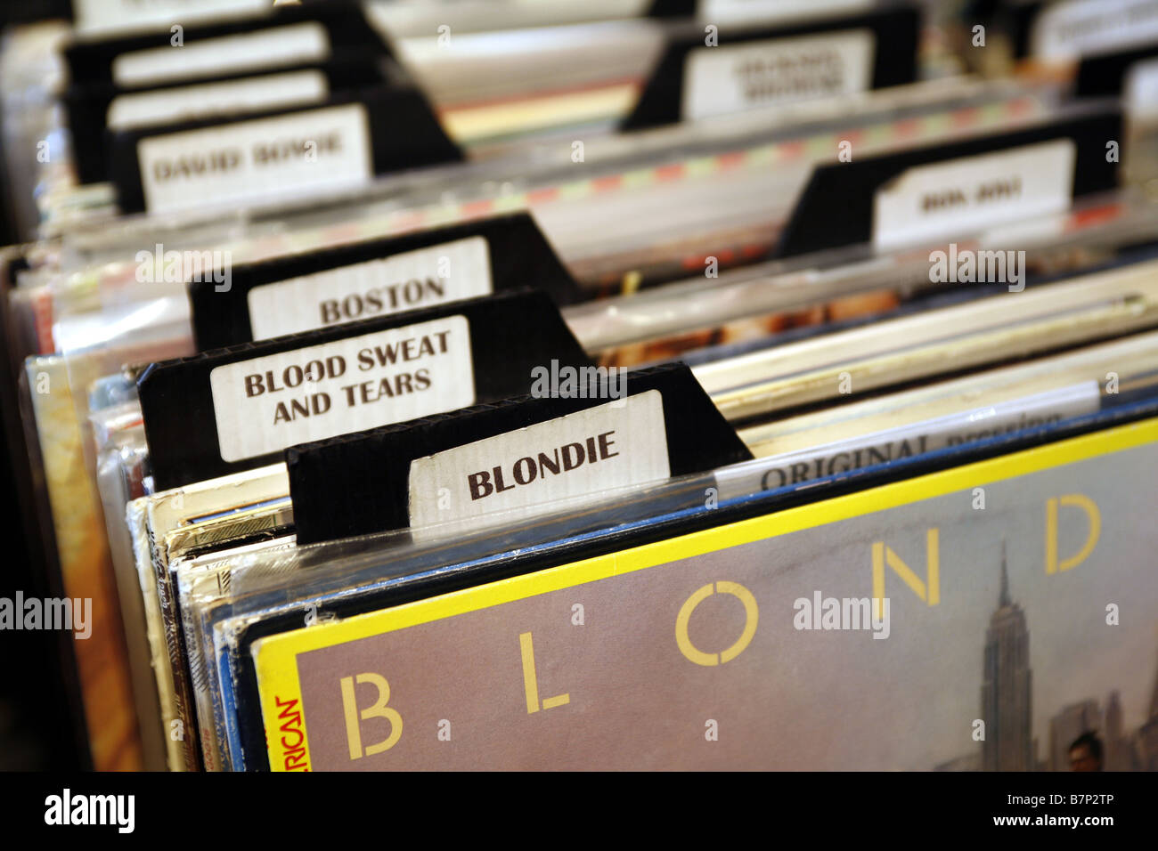 Aus zweiter Hand Records, Montreal, Quebec, Kanada Stockfoto