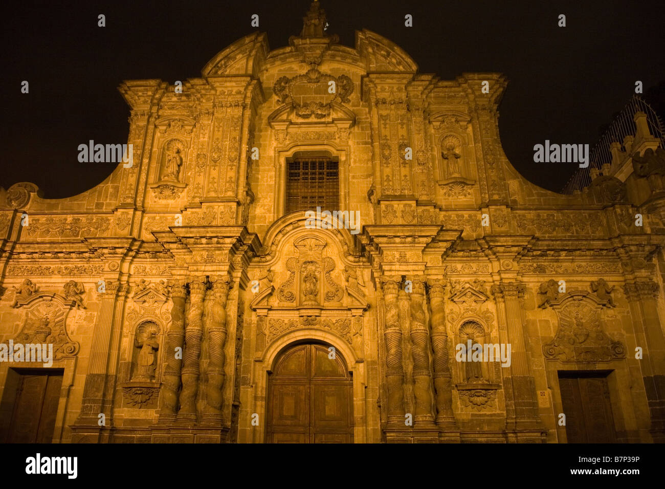 Ecuador-Quito-Gesellschaft von Jesuskirche Stockfoto