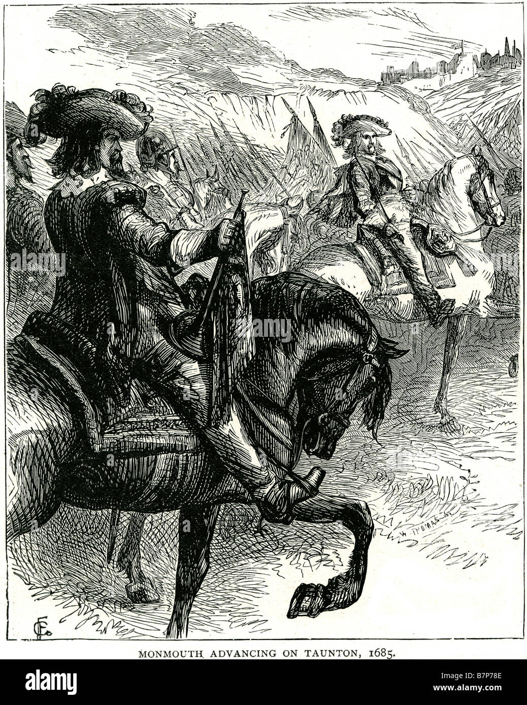 Monmouth voran Taunton 1685 Reiten Soldat kämpfen Schlacht Krieg Angriff Tod Belagerung Kampf kostenlos Militär Armee Stockfoto Monmouth voran Taunton 1685 Reiten Soldat kämpfen Schlacht Krieg Angriff Tod Belagerung Kampf kostenlos Militär Armee Stockfoto