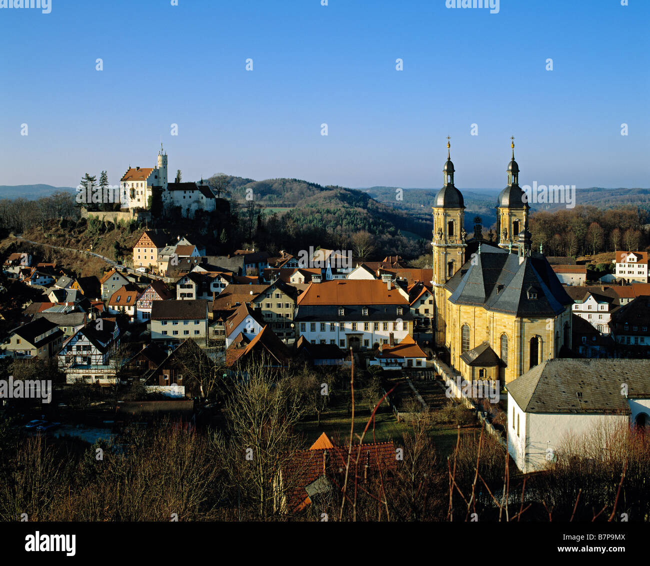Gössweinstein Burg und Altstadt, Franken, Deutschland Stockfoto