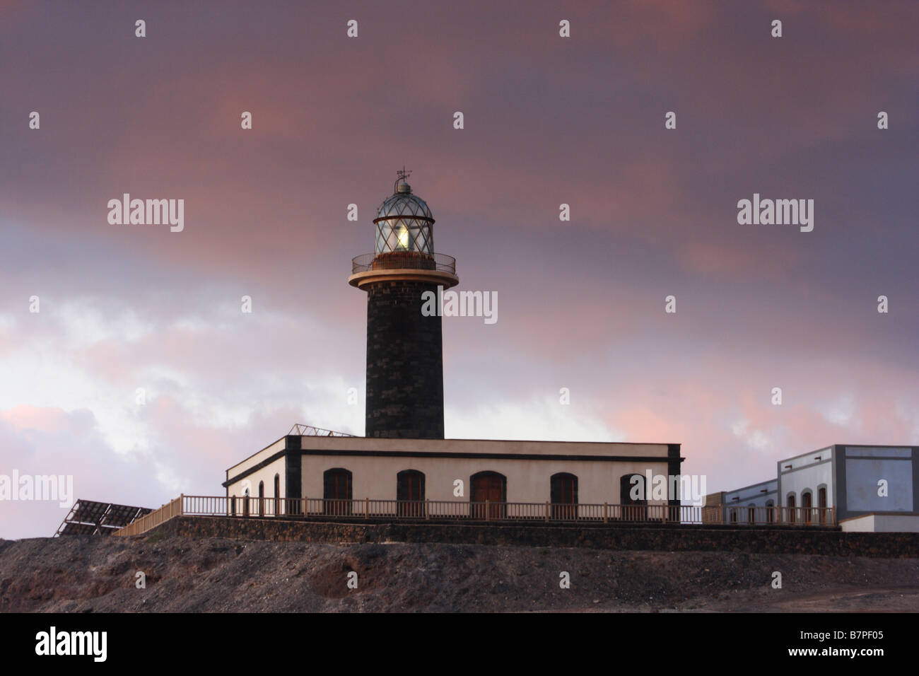 Punta de Jandia Leuchtturm an der Südspitze der Insel Fuerteventura in der Kanarischen Inseln-Spanien Stockfoto