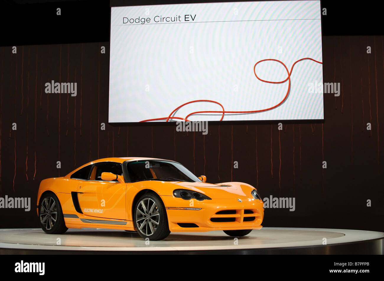 Dodge Circuit EV electric Concept Car auf der 2009 North American International Auto Show in Detroit Michigan/USA Stockfoto