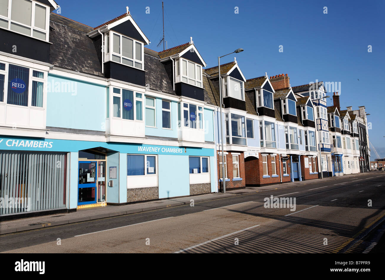 Kai Gebäude ursprünglich Versand Büros Lowestoft Suffolk England Stockfoto