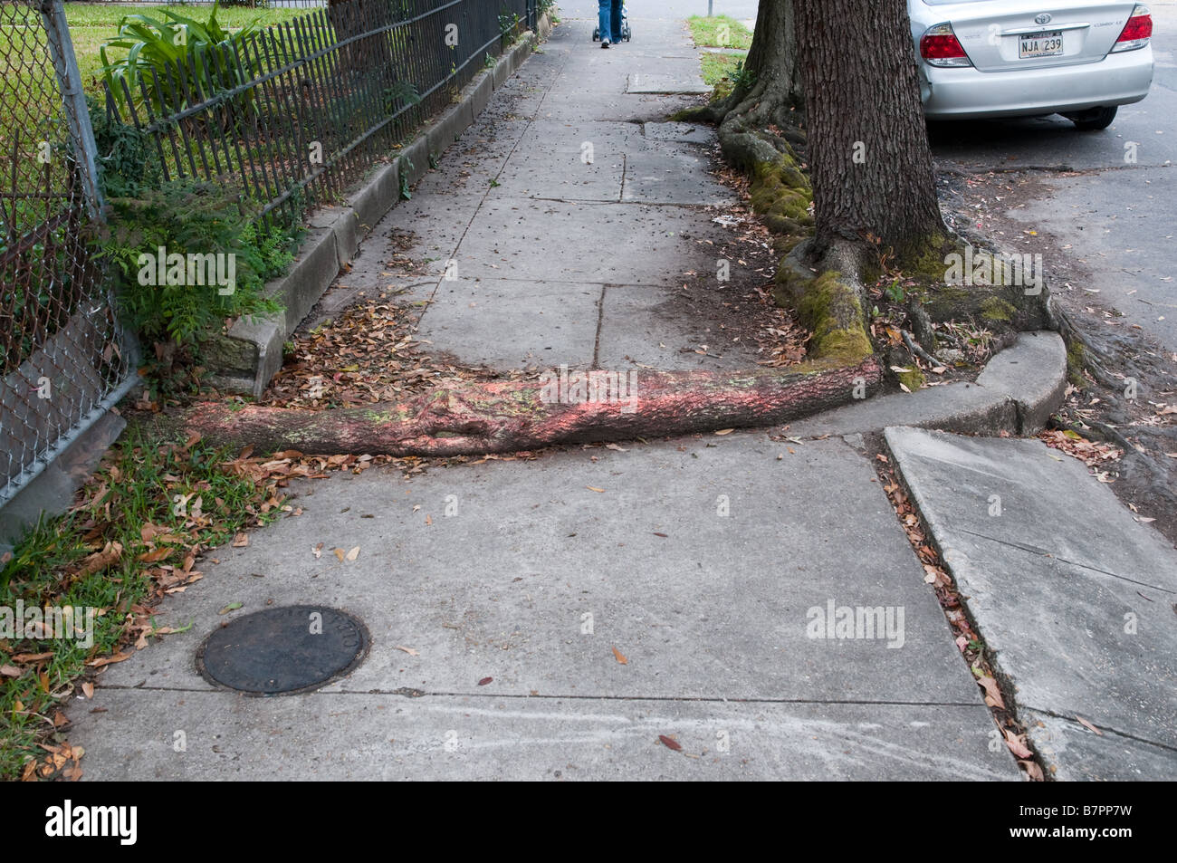 Bürgersteige von New Orleans Stockfoto