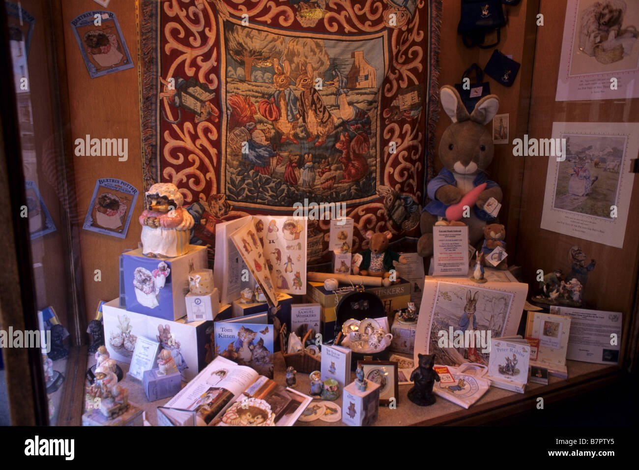 Shop-Fenster Anzeige, Lake District, Cumbria, UK Stockfoto