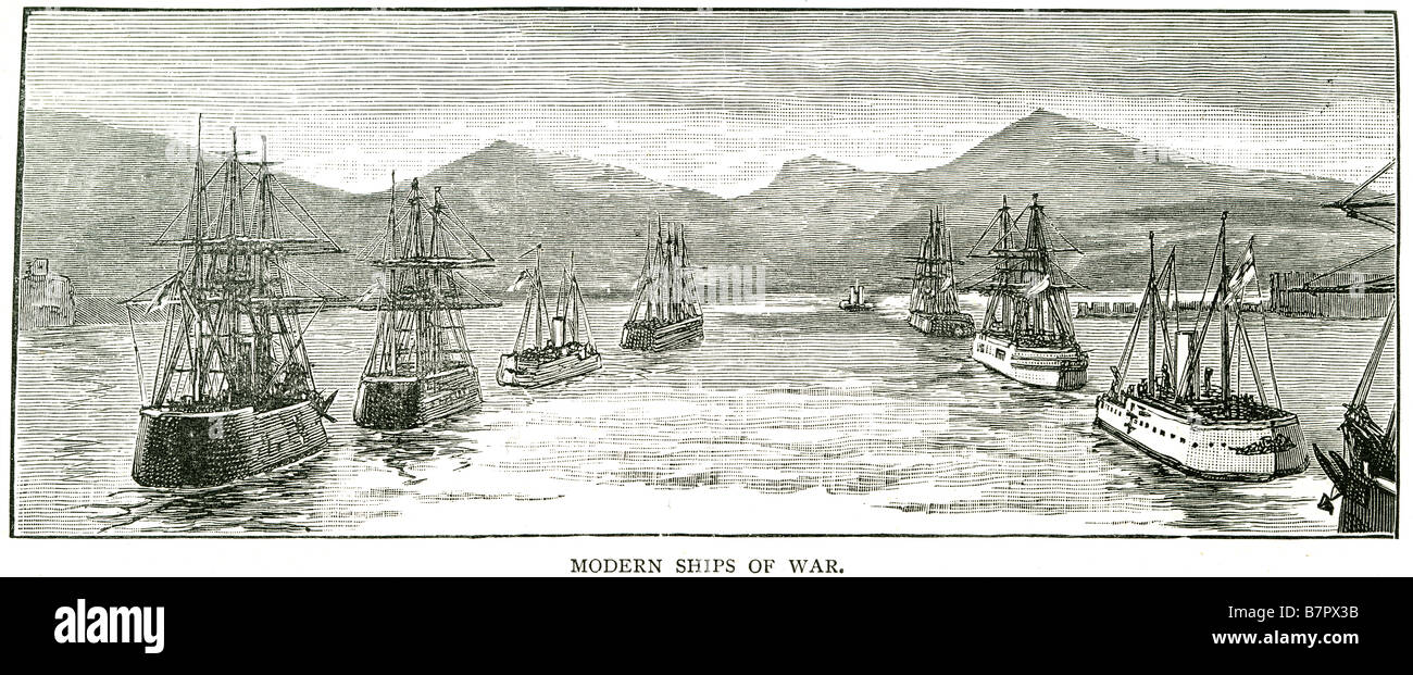 moderne Schiffe der Krieg A SchiffoftheLine war eine Art Marine
