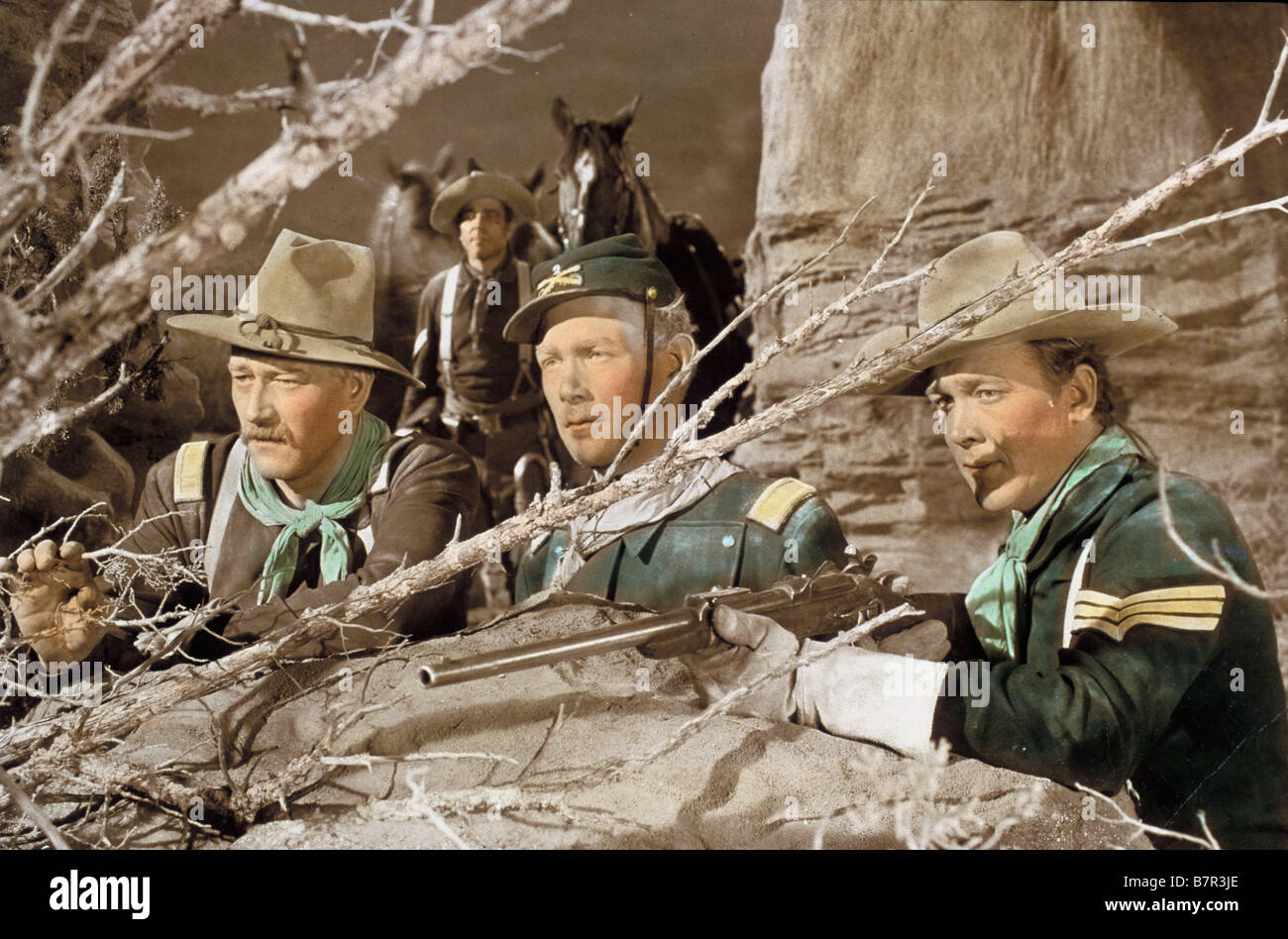 Sie trug eine gelbe Band Jahr: 1949 USA John Wayne, Harry Carey jr., Ben Johnson Regisseur: John Ford Stockfoto