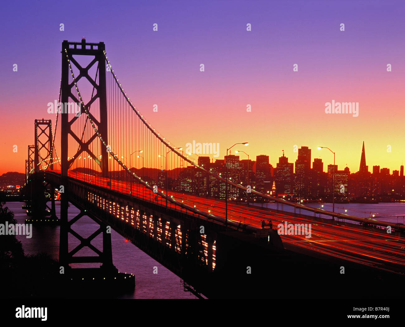 USA KALIFORNIEN SAN FRANCISCO OAKLAND BAY BRIDGE Stockfoto
