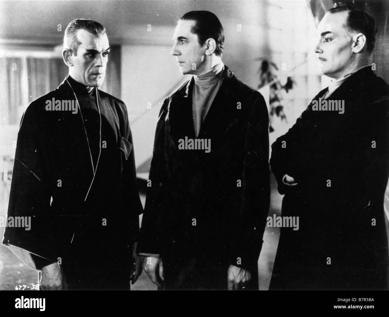 Die schwarze Katze Jahr: 1934 USA Boris Karloff, Bela Lugosi Regisseur: Edgar G. Ulmer Stockfoto