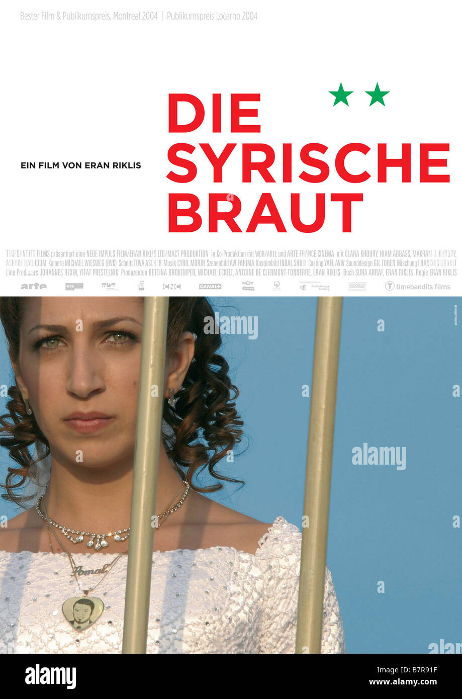 Die syrische Braut Ha-Kala Ha-Surit Jahr: 2004 Clara Khoury, Regie: Eran Riklis Film Poster (Deutschland) Stockfoto