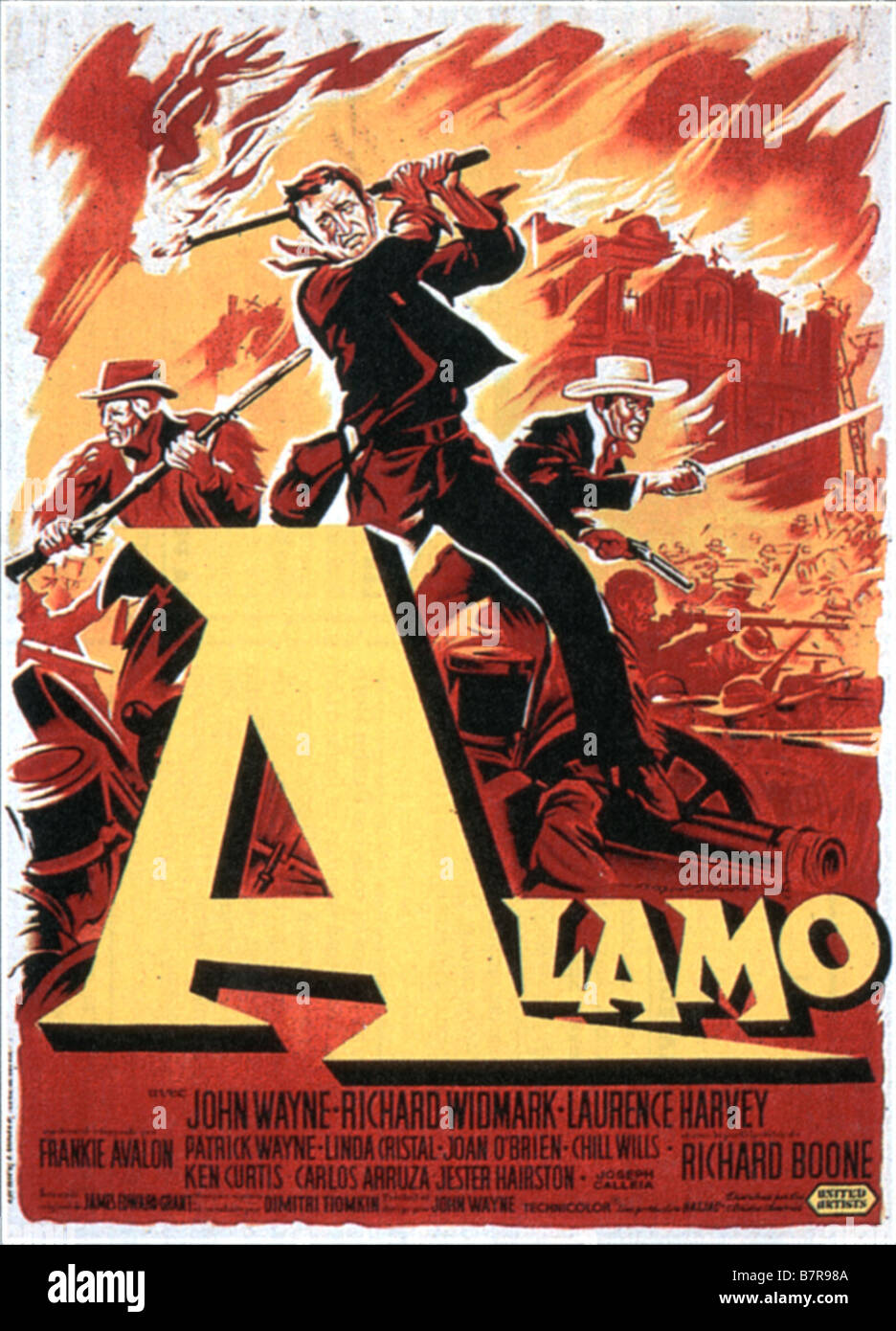 Die Alamo Jahr: 1960 Regie: John Wayne Film Poster Stockfoto